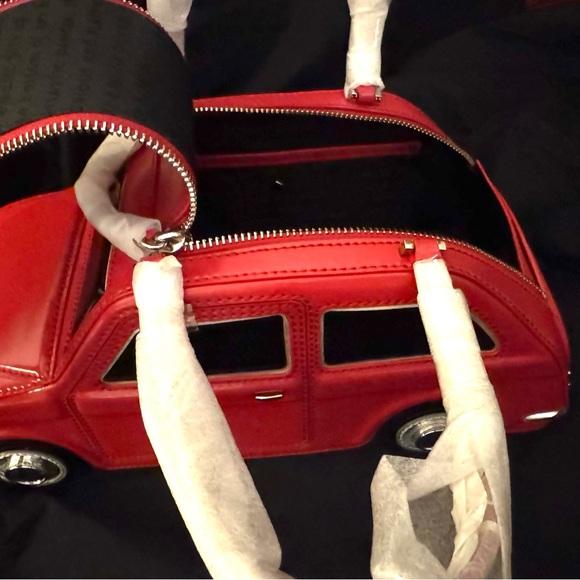 NWT The Kate Spade New York "Rose-Colored Glasses" Red Car Bag - Picture 8 of 16